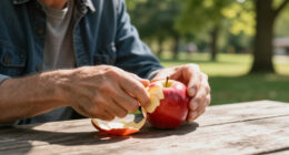 Eating Fruit Skins
