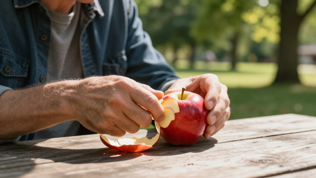 Eating Fruit Skins