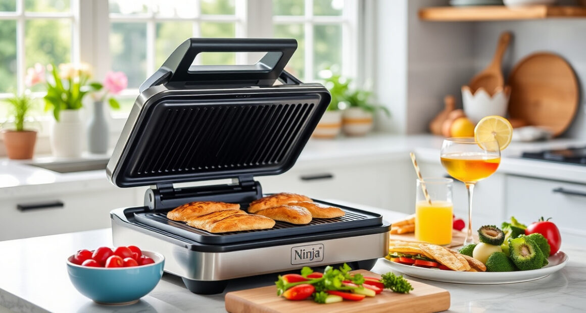 Host Effortless Summer Pool Parties with the Ninja Foodi Pro 5-in-1 Indoor Grill