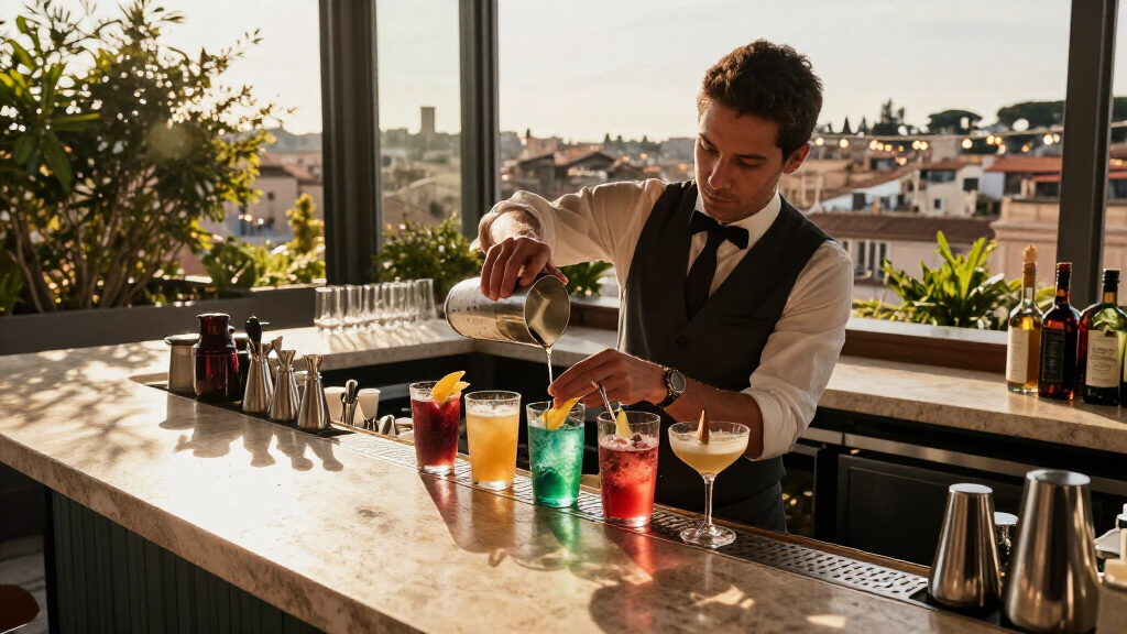 The Roof Al The Rome EDITION: Tre Bartender Internazionali Per Il Roma - inItaly